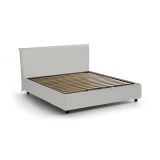 Letto francese imbottito bianco 155x215cm - Augustus
