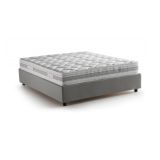 Letto francese imbottito grigio 155x215cm - Alaksir