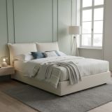 Letto francese in legno beige 155x215cm - Annica
