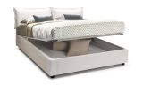 Letto francese in legno bianco 155x205cm - Amelh