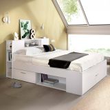 Letto francese in legno bianco 218x149cm - Conching