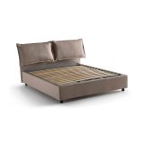 Letto francese in legno tortora 155x205cm - Askari