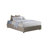 Letto francese in legno tortora 155x215cm - Osanna