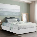 Letto francese moderno bianco 155x205cm - Attilino