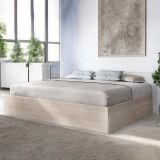Letto francese moderno rovere 195x149cm - Orlene