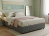 Letto francese per ospiti grigio 155x205cm - Attilino