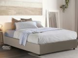 Letto francese salvaspazio tortora 155x205cm - Aladino