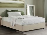Letto francese sfoderabile beige 155x215cm - Alaksir