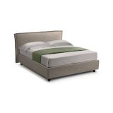 Letto francese sfoderabile tortora 140x210cm - Broni