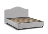 Letto matrimoniale Annunziata, Letto contenitore con rivestimento in tessuto, 100% Made in Italy, Apertura frontale, con materasso Cm 160x190 incluso, Bianco
