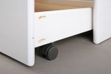 Letto matrimoniale Bayreuth, Sommier per camera da letto, Giroletto per stanza, Struttura porta materasso, 205x63 h98 cm, Bianco