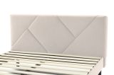 Letto matrimoniale beige 169x204cm imbottito - Morpheus