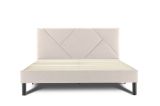 Letto matrimoniale beige 169x204cm imbottito - Morpheus