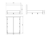 Letto Matrimoniale Beige Grigio Tortora Dimensione Materasso 160x200 cm Imbottito, Testiera Imbottita - Uboldo