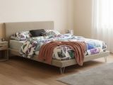 Letto matrimoniale bianco 175x205cm imbottito - Mercede