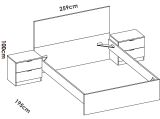 Letto matrimoniale bianco 205x266cm - Lupit