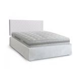 Letto matrimoniale bianco 5x170cm con materasso - Delinda