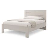 Letto Matrimoniale Bianco Crema Dimensione Materasso 160x200 cm Peso Supportato 200 kg, Matrimoniale - Siwwa