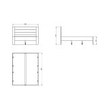 Letto Matrimoniale Bianco Crema Dimensione Materasso 160x200 cm Peso Supportato 200 kg, Matrimoniale - Siwwa