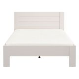 Letto Matrimoniale Bianco Crema Dimensione Materasso 160x200 cm Peso Supportato 200 kg, Matrimoniale - Siwwa