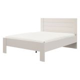 Letto Matrimoniale Bianco Crema Dimensione Materasso 160x200 cm Peso Supportato 200 kg, Matrimoniale - Siwwa