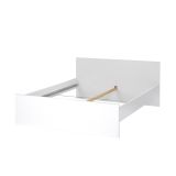 Letto matrimoniale bianco lucido 166x206cm vano a giorno - Nilofar