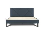 Letto matrimoniale blu 169x204cm imbottito - Morpheus