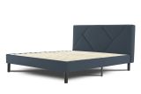 Letto matrimoniale blu 169x204cm imbottito - Morpheus