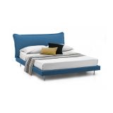 Letto matrimoniale blu 180x210cm imbottito - Arcore