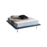 Letto matrimoniale blu 180x215cm sfoderabile - Pietersite