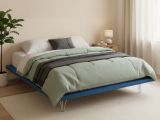 Letto matrimoniale blu 180x215cm sfoderabile - Pietersite