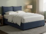 Letto Matrimoniale blu Sfoderabile Contenitore, Dimensione Materasso 160x190 cm - Calcio