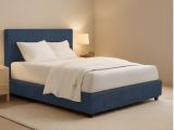 Letto Matrimoniale blu Sfoderabile Contenitore, Dimensione Materasso 160x200 cm - Lenta