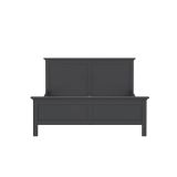 Letto matrimoniale Clairette, Sommier per camera da letto, Giroletto per stanza, Struttura porta materasso, 179x211 h110 cm, Grigio