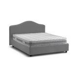 Letto matrimoniale con contenitore grigio 175x205cm - Akym