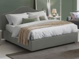 Letto matrimoniale con contenitore grigio 175x205cm - Akym