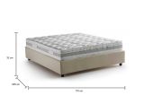 Letto matrimoniale contenitore beige 175x205cm design - Apel