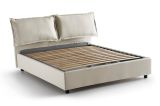 Letto matrimoniale contenitore beige 175x215cm con materasso - Amy