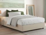 Letto matrimoniale contenitore beige 175x215cm elegante - Alessander