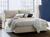 Letto matrimoniale contenitore beige 175x215cm sfoderabile - Aris
