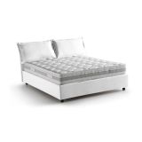 Letto matrimoniale contenitore bianco 175x205cm chic - Amelinda