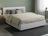 Letto matrimoniale contenitore bianco 175x205cm minimal - Anassimene