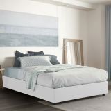 Letto matrimoniale contenitore bianco 175x205cm rete inclusa - Annibale