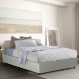 Letto matrimoniale contenitore bianco 175x205cm senza testiera - Archer