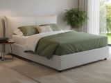 Letto matrimoniale contenitore bianco 175x215cm - Abarat
