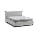 Letto matrimoniale contenitore bianco 175x215cm chic - Aldus