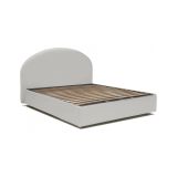 Letto matrimoniale contenitore bianco 175x215cm imbottito - Augite