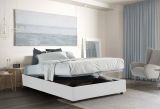 Letto matrimoniale contenitore bianco 175x215cm rete inclusa - Alaska