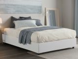 Letto matrimoniale contenitore bianco 175x215cm rete inclusa - Alaska
