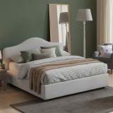 Letto matrimoniale contenitore bianco 175x215cm struttura in legno - Alborella